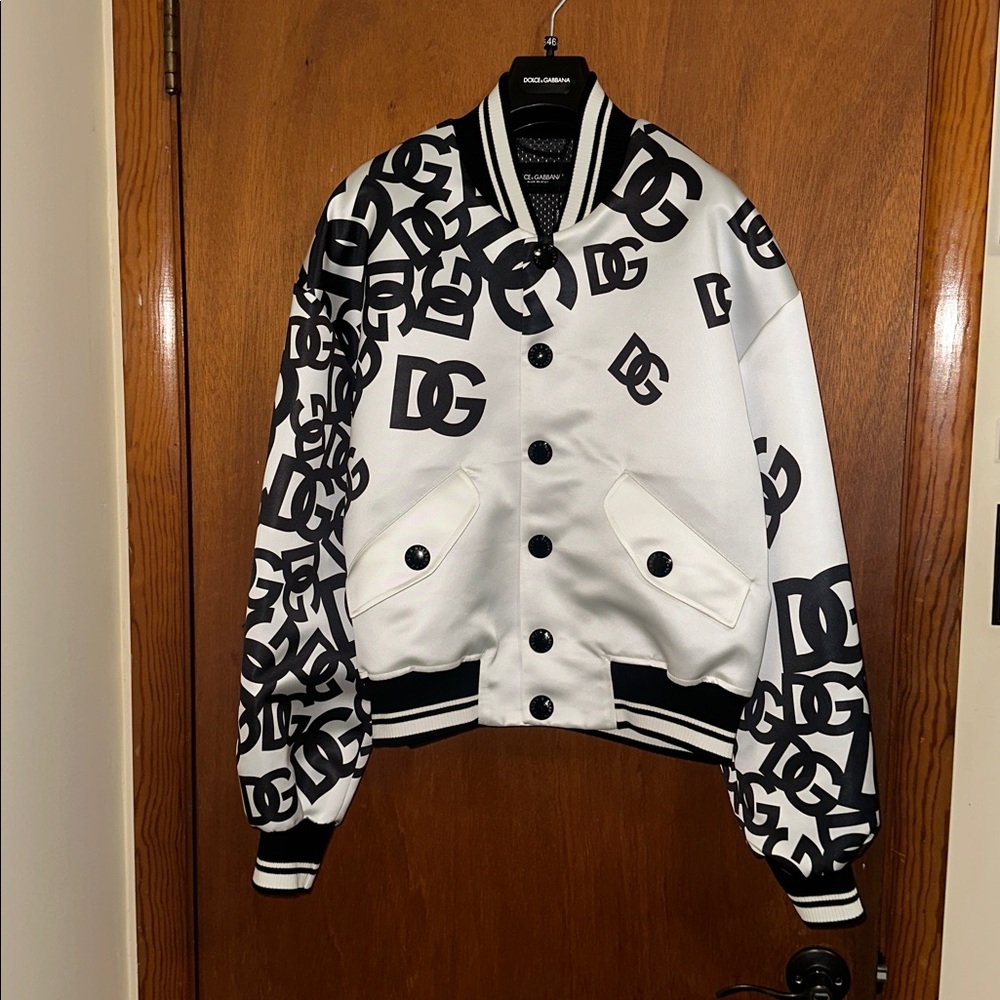 Dolce & Gabbana Pattern Logo Varsity Jacket - Picture 4 of 13